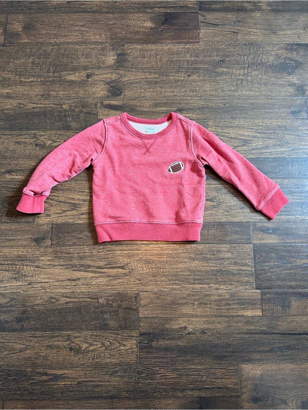 Crewcuts red Kids' Football Patch Crewneck Sweatshirt